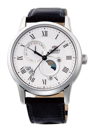 ORIENT RA-AK00008S Sun & Moon Classic Automatic Gents Leather Strap Watch