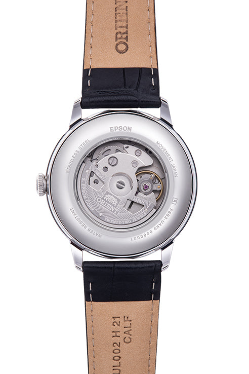 ORIENT RA-AK0802S Sun and Moon with Open Heart Classic Automatic Leather Strap Watch